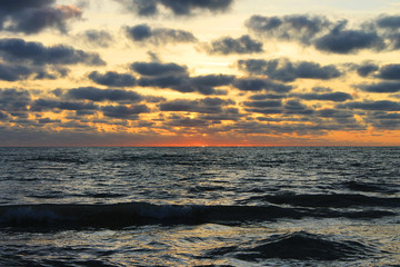 Sunset over the Gulf of Mexico, Madeira Beach, Florida, USA