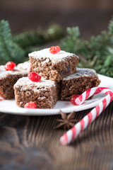 Chocolate christmas brownies