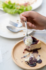 Blueberry cheese cake