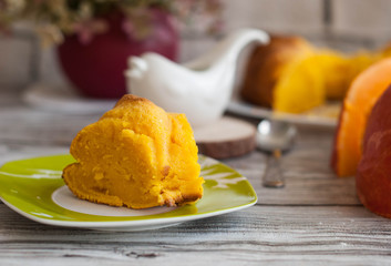 cooking pastry from a pumpkin