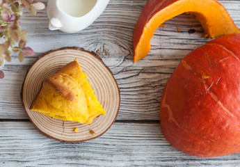 cooking pastry from a pumpkin