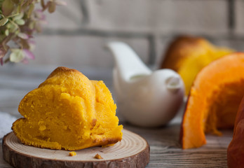 cooking pastry from a pumpkin