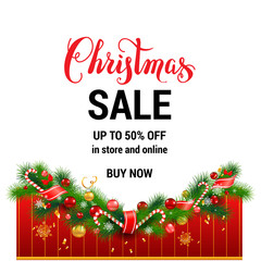 Buy now Christmas sale template