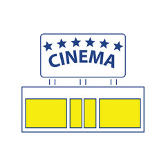 Cinema entrance icon