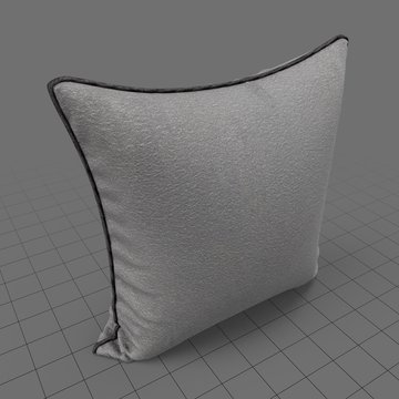 Upright piped edge pillow 2