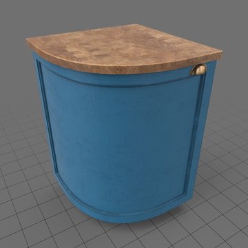 Corner kitchen cabinet unit