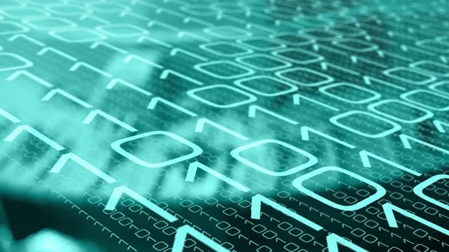 Binary transfer upload download digital data, cyber security concepts