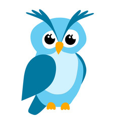 cute owl character, cartoon