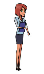Executive businesswoman cartoon