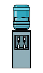 Water dispenser isolated