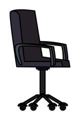 Office chair isolated