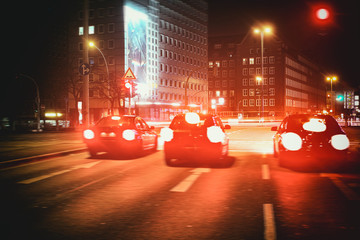 Car Racing city hamburg blur time exposure red