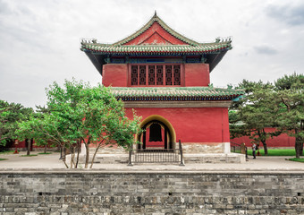 Fototapeta premium The Bell Tower at the Palace of Abstinence, Temple of Heaven, Beijing, China