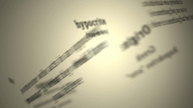 Definition: Hypocrite  