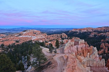 Fototapeta na wymiar sunset of bryce canyon