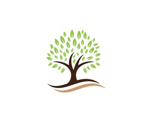 Tree icon logo template