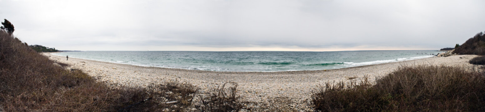 Winter Beach panorama