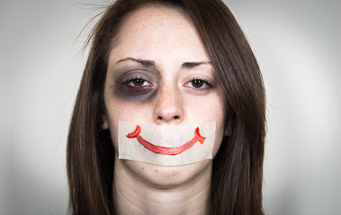 Stop violence again woman.