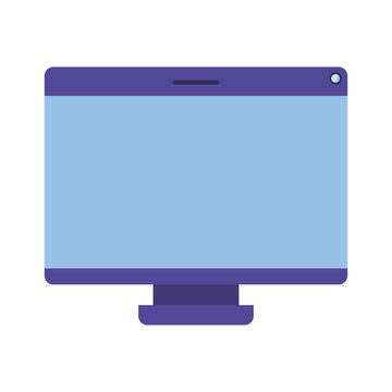 computer screen isolated icon 