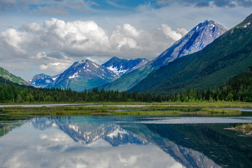 Kenai Mountains Reflection Purple Mountains Majesty