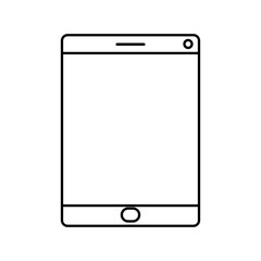 tablet screen isolated icon