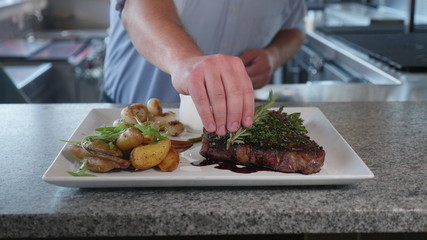 Fancy Montana Steak Dinner