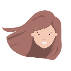 head of woman avatar character