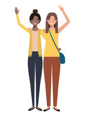 young woman avatar character