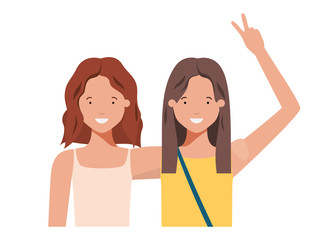 young women avatar character