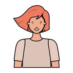 young woman avatar character