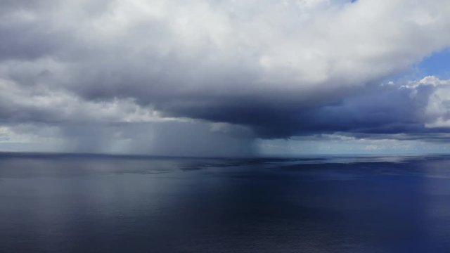 Cloud storm and sea