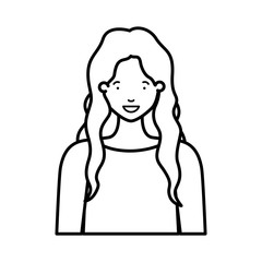 young woman avatar character