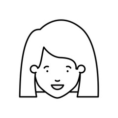 Obraz na płótnie Canvas head of woman avatar character