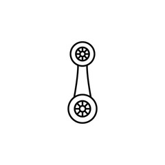 cufflinks icon. Element of jewelry for mobile concept and web apps illustration. Thin line icon for website design and development, app development