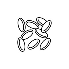 erythrocytes icon. Element of blood donation for mobile concept and web apps illustration. Thin line icon for website design and development, app development