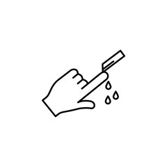 Phone icon. Element of blood donation for mobile concept and web apps illustration. Thin line icon for website design and development, app development