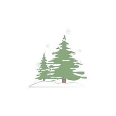 Pine tree snow winter colored icon. Element of colored winter hand drawn icon for mobile concept and web apps. Detailed Pine tree snow winter icon can be used for web and mobile
