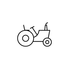 farm tractor icon. Element of construction machine icon for mobile concept and web apps. Thin line farm tractor icon can be used for web and mobile