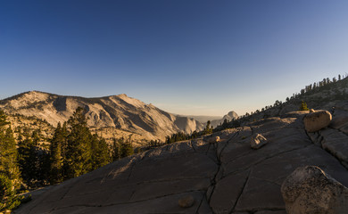 Summer view of Yosemite Park