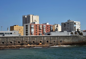 The view of Cadiz is one of the most ancient cities of Western Europe.