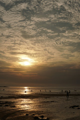 An evening beach