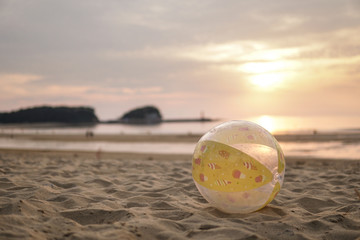 A forgotten beach ball