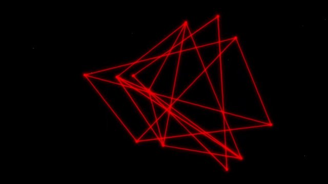 Node Connector Lines Morphing Animation [4K Seamless Loop] (Red)