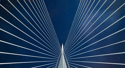 Schöne Brücke und Nachthimmel. © jamesteohart