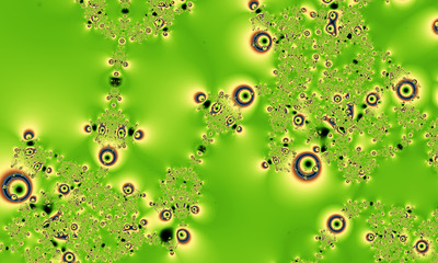 Abstract digital artwork. Liquid golden metallic fractal pattern. Fractal graphics technology.