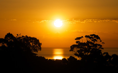 Sun Setting over Ocean