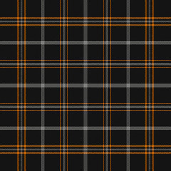 Halloween Tartan plaid. Scottish cage background