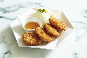 Croquette with sweet chili sauce 