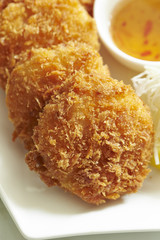 Croquette with sweet chili sauce 