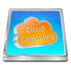 Cloud Computing Button - 3D illustration